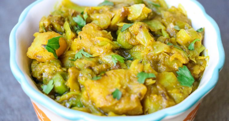 Cabbage Potato Peas Curry Instant Pot – Patta gobhi aloo matar