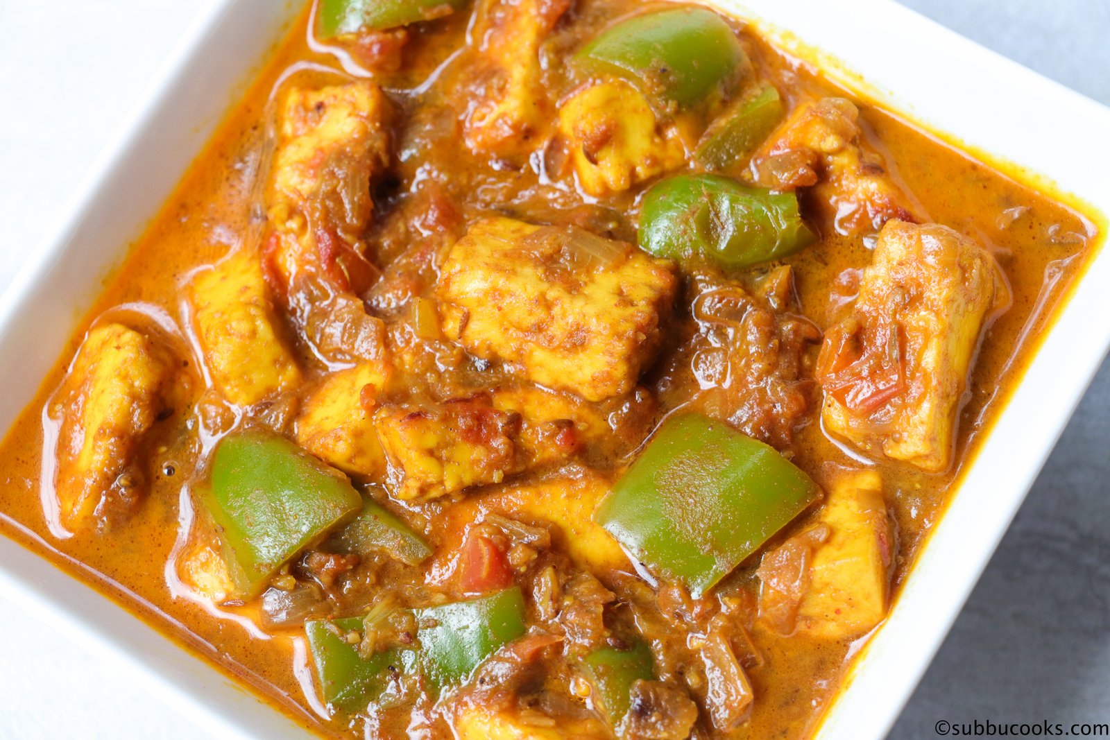 Instant Pot Paneer capsicum masala – Paneer Bell pepper curry