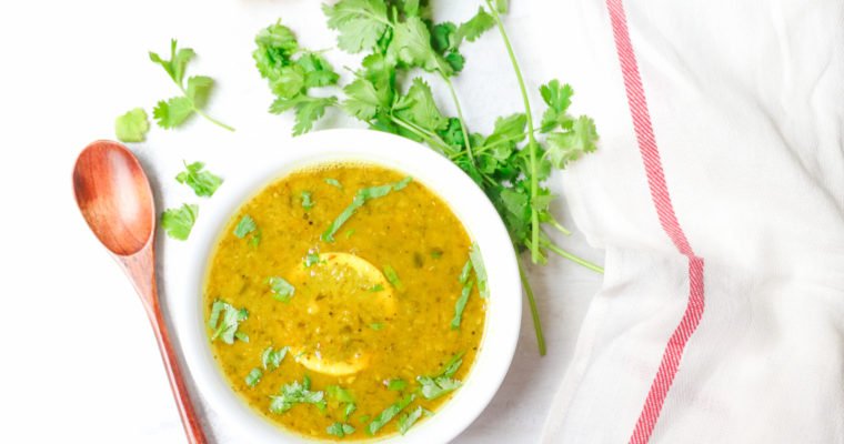 Instant pot Lemon cilantro Soup – Lemon Coriander Rasam