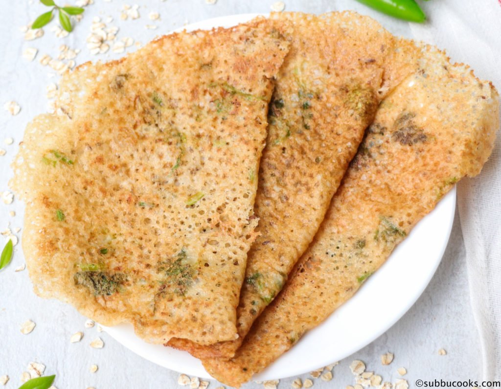 Instant Oats Dosa Healthy Dosa Subbu Cooks
