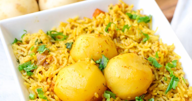 Aloo Dum Biryani in Instant Pot || Baby potatoes Biryani