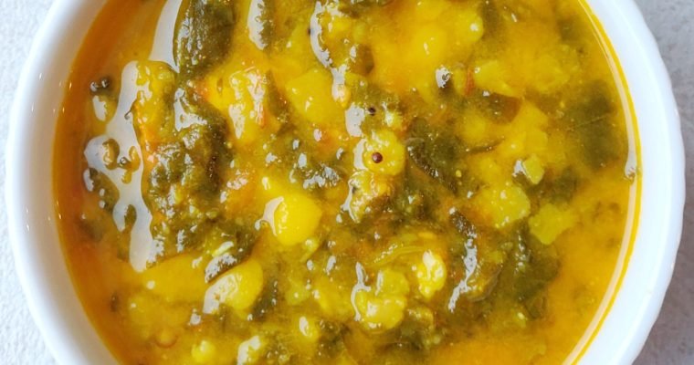 Instant Pot Spinach Dal recipe | Dal Palak | Lentils with Spinach