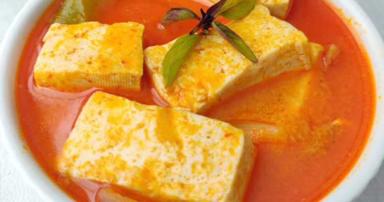 Thai Tofu Red Curry in Instant Pot | Low carb | Vegan