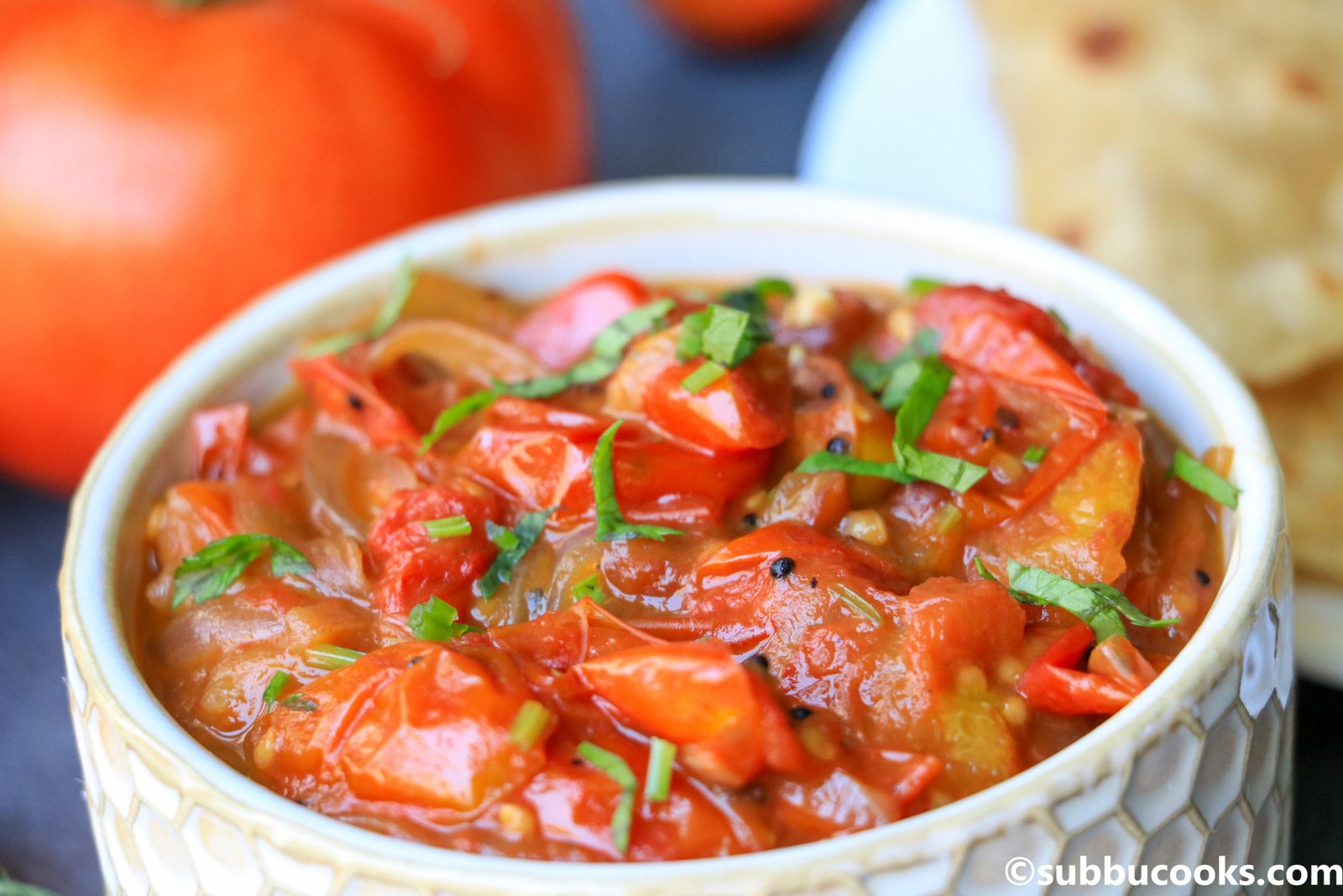 spicy curry tomatoes